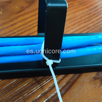 Gestión de cables metálicos de 19 pulgadas 1U 5 anillos